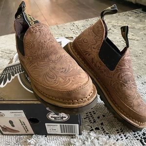 Floral Romeo-style Georgia boots